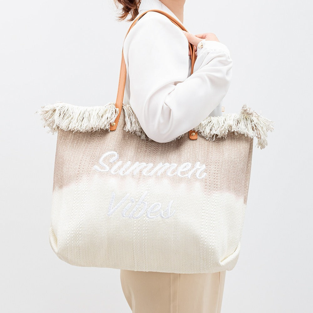 Lamyba Beach Bag Tote Beach Bags for Women Vacation Large Tote Bag for Women Casual Shoulder Handbags for Travel Beach Pool Gym