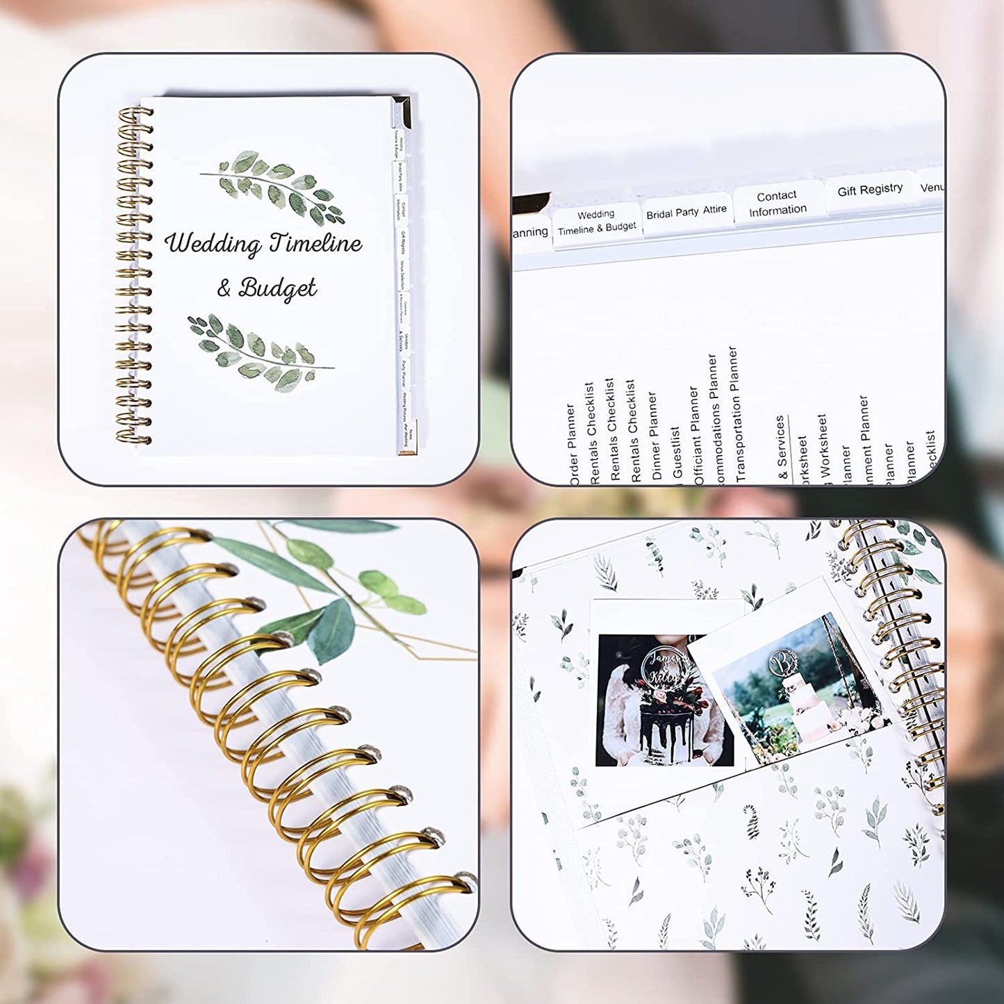 Wedding Planner Book and Organizer for The Bride