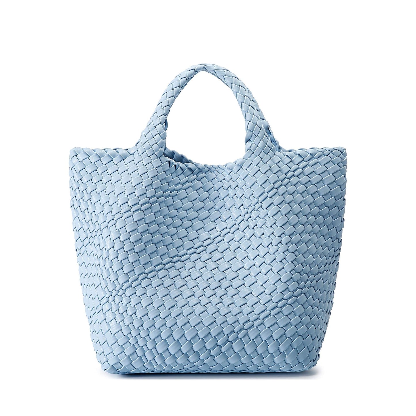 Woven Bag for Women, Vegan Leather Tote Bag Large Summer Beach Travel Handbag and Purse Retro Handmade Shoulder Bag