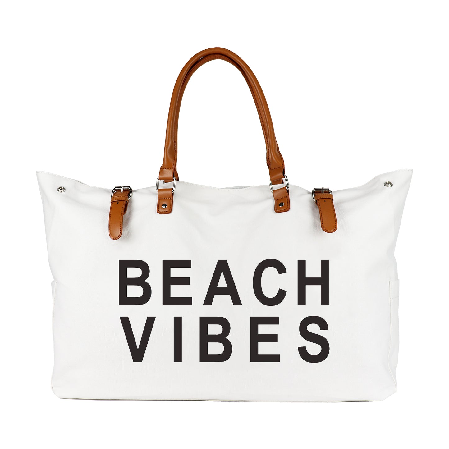 Beach Bag with Leather Handle, Extra Large Beach Bag for Women Waterproof Sandproof, Whatup Beaches Bag