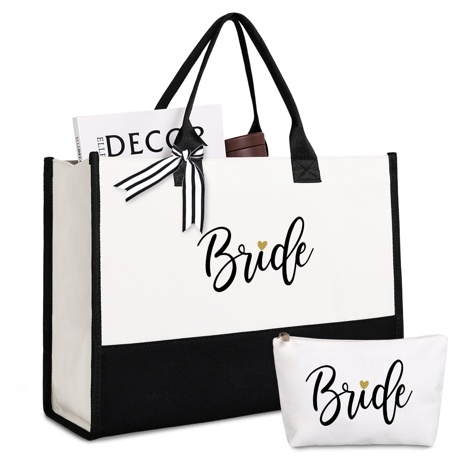 Lamyba - Borsa Tote Per La Mamma Della Sposa Con Trousse Per Il Trucco Lamyba - Borsa Tote Per La Mamma Della Sposa Con Trousse Per Il Trucco