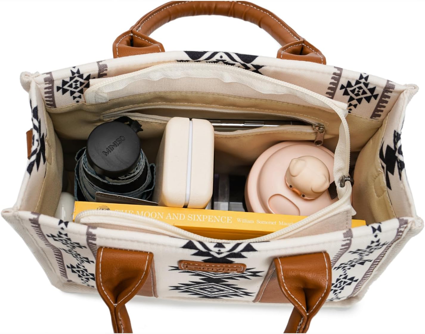 Lamyba Small Tote Bag Western Purses for Women Shoulder Boho Aztec Handbags