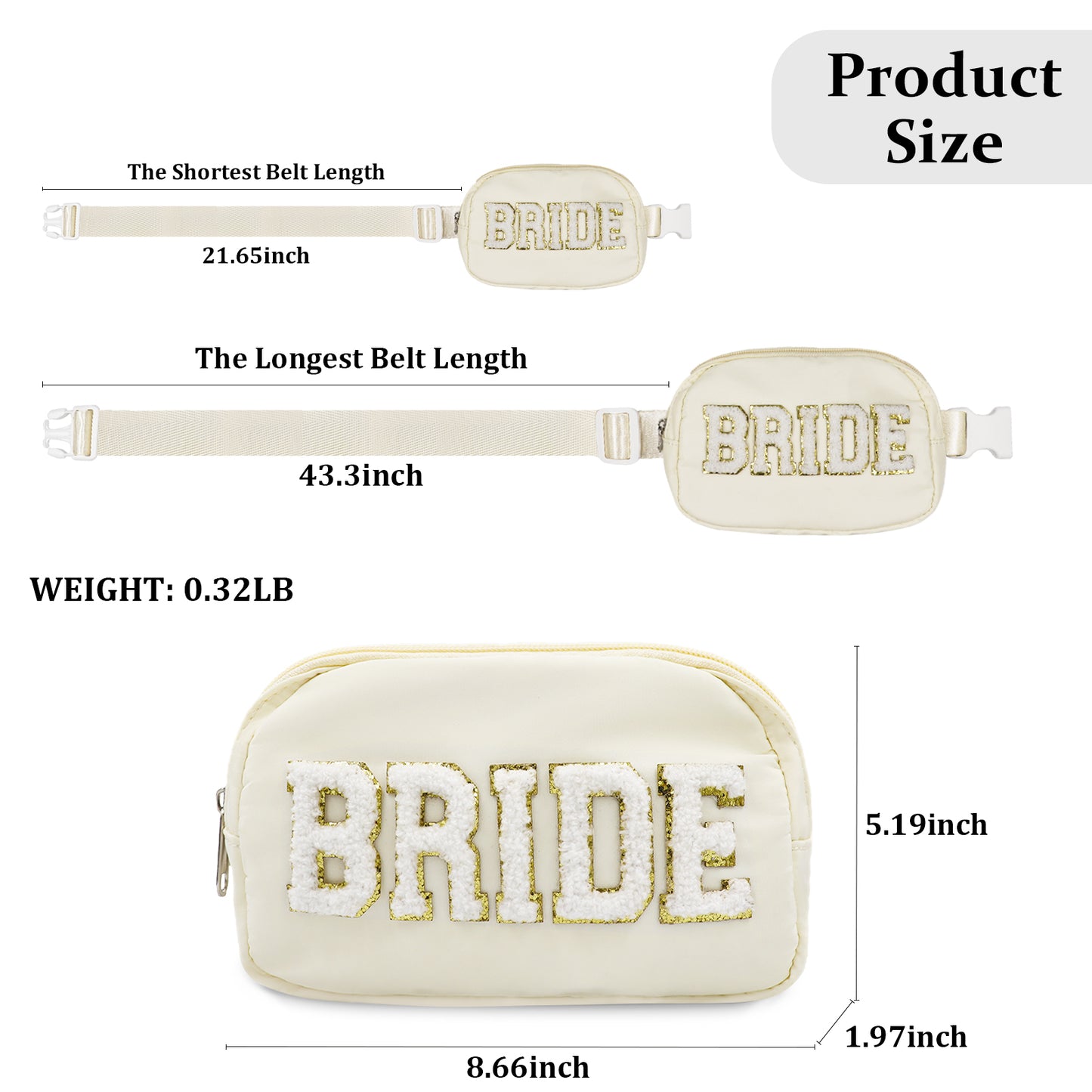 Lamyba Bachelorette Gifts for Bride Fanny Pack