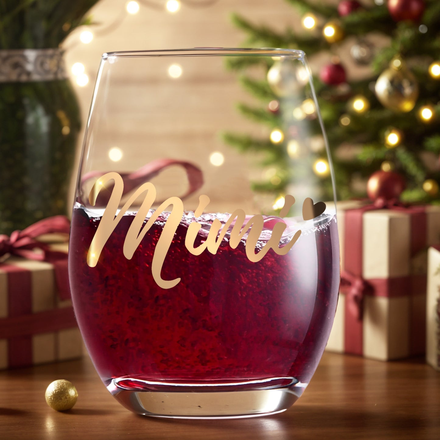 Mimi Gifts for Grandma, Gifts for Mimi, Thanksgiving Christmas Gifts for Grandmother - Mimi Wine Glass, Unique Birthday Gift Ideas, Perfect Presents for Women, 15oz