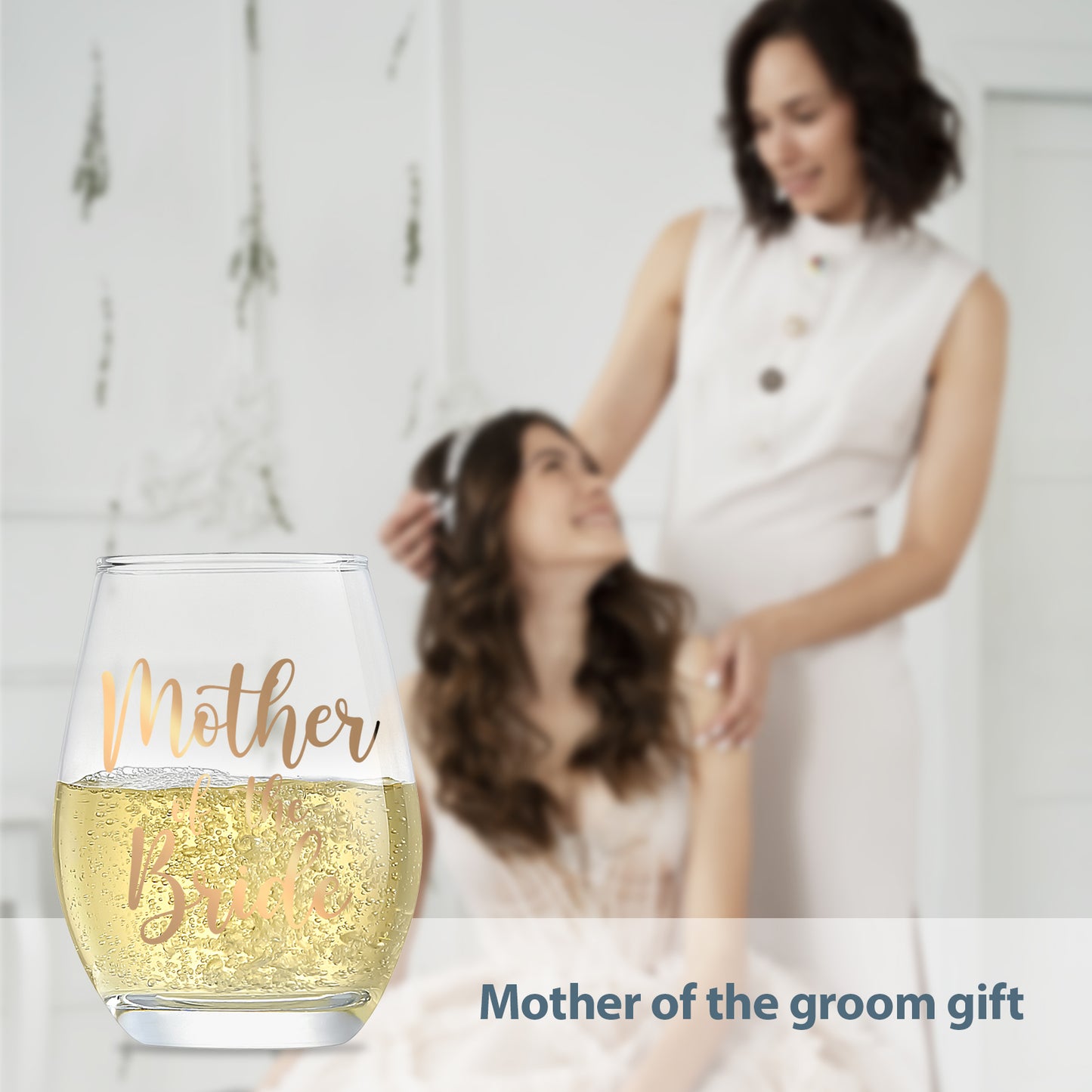 Mother of the Groom Gifts,Wedding Gfits,Bridal Shower Gifts,Wedding Decorations,Wine Glass 15 Oz