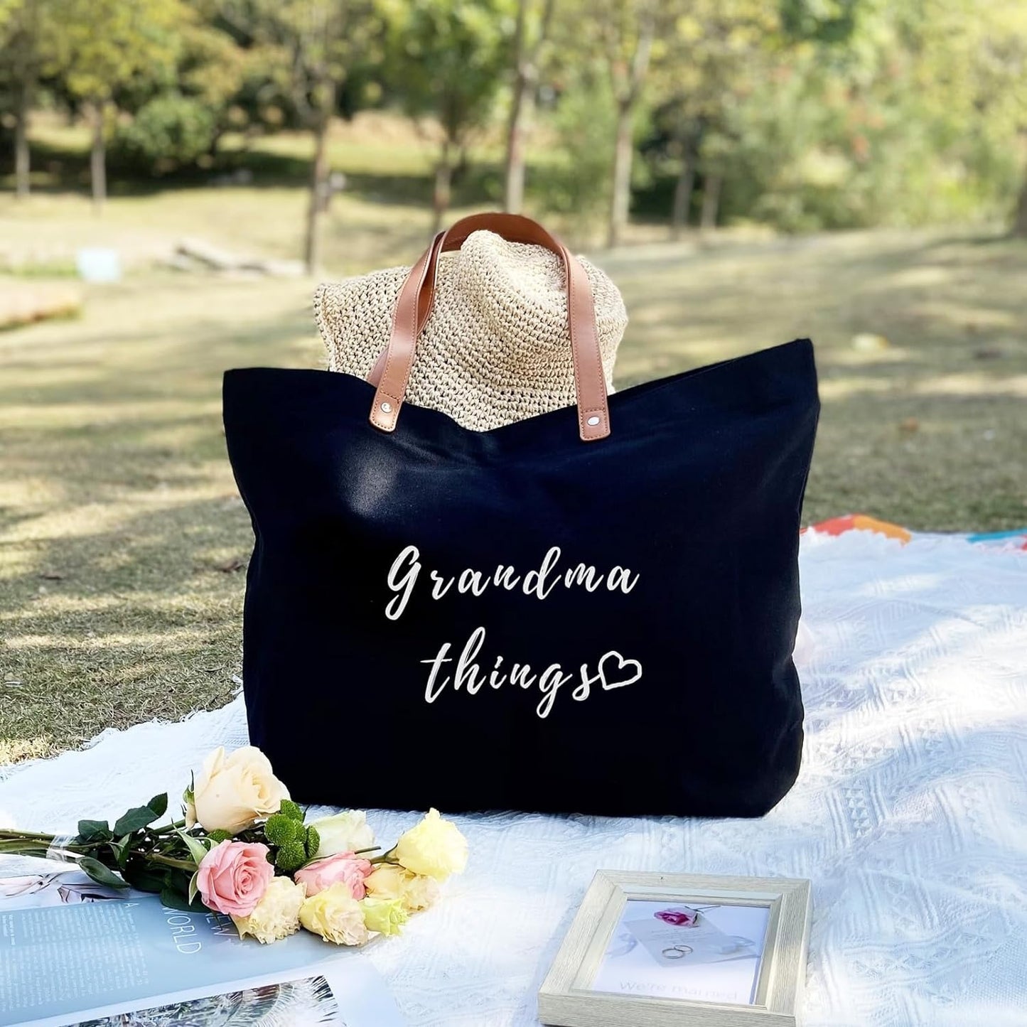 Lamyba Grandma Gifts, Gifts for Grandma, Grandma Tote Bag, Grandma Birthday Gifts, Grandma's Bag