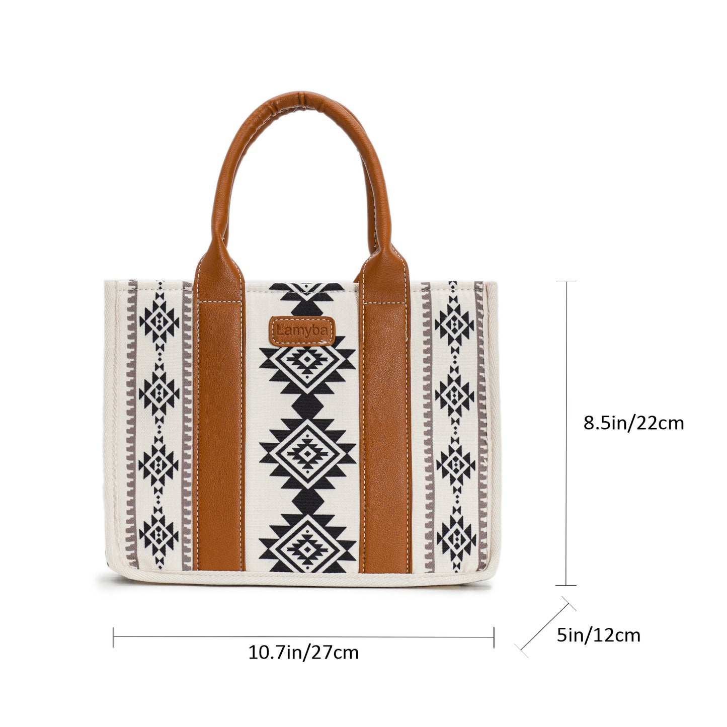 Lamyba Small Tote Bag Western Purses for Women Shoulder Boho Aztec Handbags