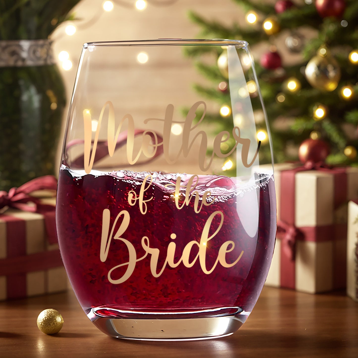 Mother of the Bride Gifts,Wedding Gfits,Bridal Shower Gifts,Wedding Decorations,Wine Glass 15 Oz