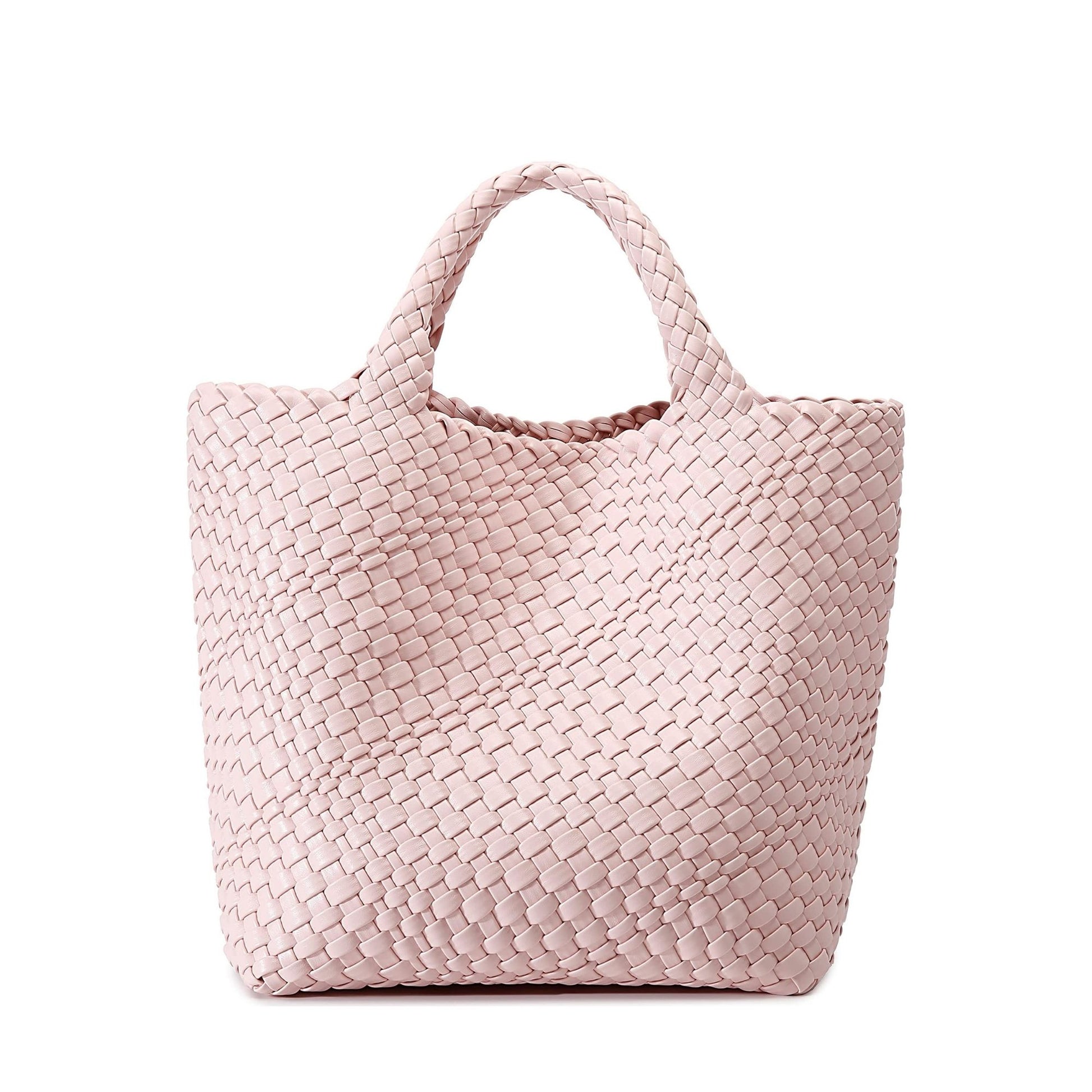 Woven vegan leather totes are this summer's undisputed It bag