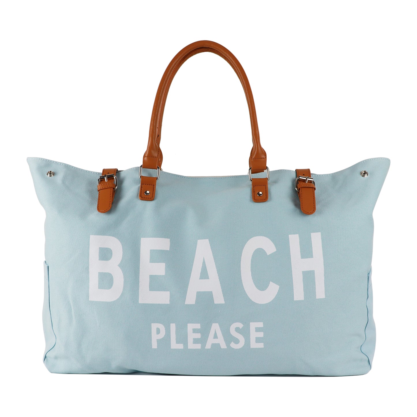 Beach Bag with Leather Handle, Extra Large Beach Bag for Women Waterproof Sandproof, Whatup Beaches Bag